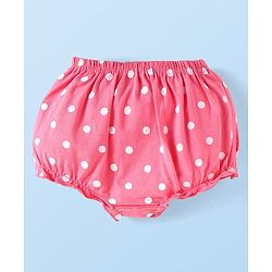 Babyhug Disney Cotton Knit Bloomers with Aristocats Marie Graphics Pack of 3 - Pink White & Light Green