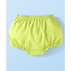 Babyhug Disney Cotton Knit Bloomers with Aristocats Marie Graphics Pack of 3 - Pink White & Light Green
