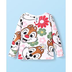Babyhug Disney Single Jersey Knit Full Sleeves T-Shirts with Chip & Dale Graphics Pack of 3 - Yellow White & Purple