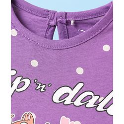 Babyhug Disney Single Jersey Knit Full Sleeves T-Shirts with Chip & Dale Graphics Pack of 3 - Yellow White & Purple
