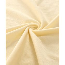 Babyhug Cotton Knit Solid Hooded Wrapper L 76 x B 76 cm - Cream