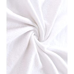 Babyhug Cotton Knit Solid Hooded Wrapper L 76 x B 76 cm - White