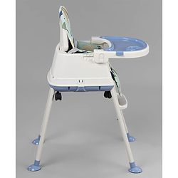 Babyhug Comfy 3 in 1 High Chair with Printed Cushion-Blue