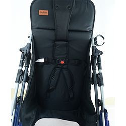 Babyhug Travel Compact Baby Stroller with Food Tray Reversible Handle Adjustable Backrest & Canopy - Multicolour