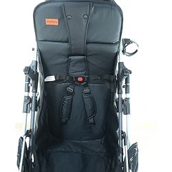Babyhug Travel Compact Baby Stroller with Food Tray Reversible Handle Adjustable Backrest & Canopy - Multicolour