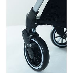 Babyhug Travel Compact Baby Stroller with Food Tray Reversible Handle Adjustable Backrest & Canopy - Multicolour