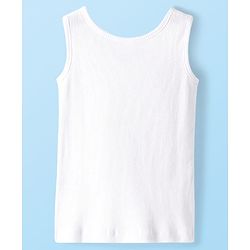 Babyhug Cotton Knit Half Drop Down Shoulder T-Shirt with Vest Sequinned Floral Detailing - Purple