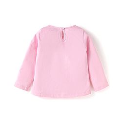 Babyhug Disney Single Jersey Knit Full Sleeves T-Shirts with Minnie & Bambie Graphics Pack of 3 - Pink Green & Purple