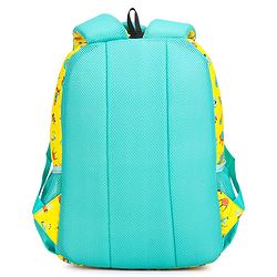 Babyhug Explore Space School Backpack|2 Main Compartments, 1 Front Pocket, 2 side Bottle Pockets|Water Resistant|Long lasting and Durable Zippers | Comfortable back cushioning | For School, Travel and Outdoors|Yellow- 16inches