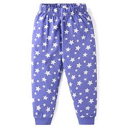 Babyhug Disney Single Jersey Knit Full Sleeves Olaf Printed Night Suit - Blue