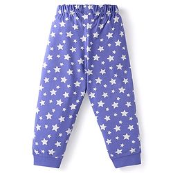 Babyhug Disney Single Jersey Knit Full Sleeves Olaf Printed Night Suit - Blue