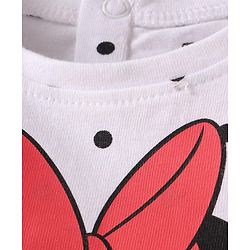 Babyhug Disney Single Jersey Knit Half Sleeves T-Shirts With Minnie Mouse Graphics Pack Of 3 - Red & White