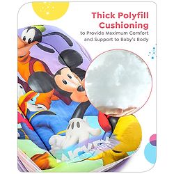 Babyhug Disney Gadda Set With Mosquito Net Smiley Mickey Face Print - Blue