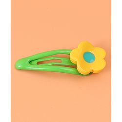 Babyhug Free Size Snap Clips with Floral Applique  Pack of 10 - Red & Green