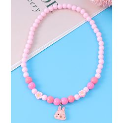 Babyhug Free Size Jewellery Set with Bunny & Bow Applique - Pink