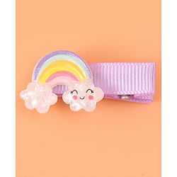 Babyhug Hair Pins & Clips Free Size Pack of 7 -  Pink Purple & Yellow