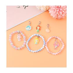 Babyhug Bracelets & Bangles with Mermaid Applique Charms Free Size Pack of 3 - Multicolor