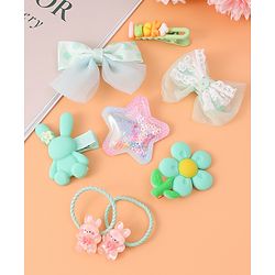 Babyhug Hair Accessories with Bow Applique Combo Sets - Multicolor