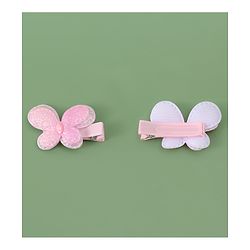 Babyhug Hair Pins And Clips  with Heart Applique Pack of 6 - Pink