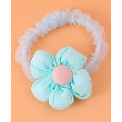 Babyhug Rubber Bands & Scrunchies  with Bow Applique Pack of 5  - Blue