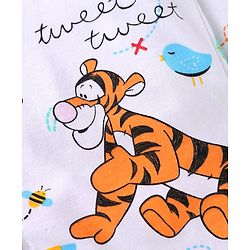 Babyhug Disney Single Jersey Knit Full Sleeves Night Suit With Winnie & Friends Print - White