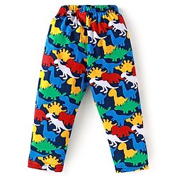 Babyhug Cotton Knit Full Sleeves Night Suit with Aeroplane Print - Navy Blue