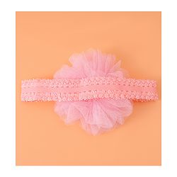 Babyhug Headbands with Bow & Floral Applique Free Size Pack of 2 - Pink & Light Blue