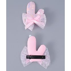 Babyhug Hair Clip And Sunglasses Combo Set Free Size - Pink