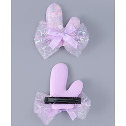 Babyhug Hair Clip And Sunglasses Combo Set Free Size - Purple