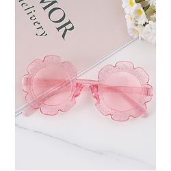 Babyhug Hairband & Sunglasses Combo Set with Floral Applique Free Size - Pink