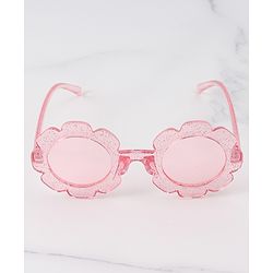 Babyhug Hairband & Sunglasses Combo Set with Floral Applique Free Size - Pink