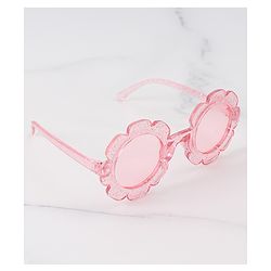 Babyhug Hairband & Sunglasses Combo Set with Floral Applique Free Size - Pink