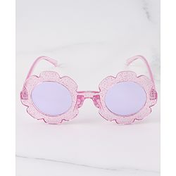 Babyhug Hairband & Sunglasses Combo Set with Floral Applique Free Size - Pink