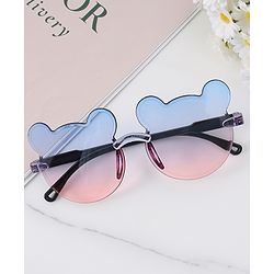 Babyhug Hair Accessories & Sunglasses Combo Set with Floral Applique Free Size - Blue