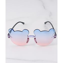 Babyhug Hair Accessories & Sunglasses Combo Set with Floral Applique Free Size - Blue