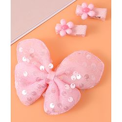 Babyhug Hair Accessories & Sunglasses Combo Set with Floral Applique Free Size - Blue