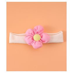 Babyhug Free Size Headbands With Bow & Floral Applique Pack Of 4 - Multicolour