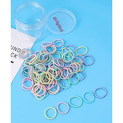 Babyhug Hair Rubber Bands Pack of 100 - Multicolor