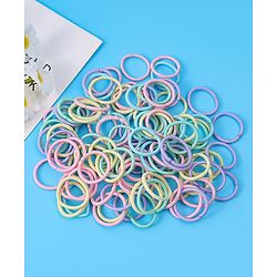 Babyhug Hair Rubber Bands Pack of 100 - Multicolor