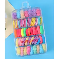 Babyhug Hair Rubber Bands Pack of 60 - Multicolor