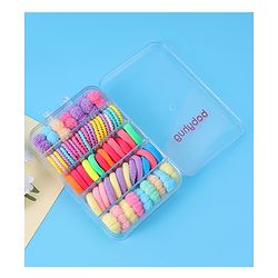 Babyhug Hair Rubber Bands Pack of 60 - Multicolor