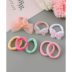 Babyhug Hair Rubber Bands Free Size - Multicolour