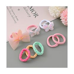 Babyhug Hair Rubber Bands Free Size - Multicolour