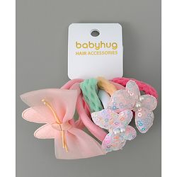 Babyhug Hair Rubber Bands Free Size - Multicolour
