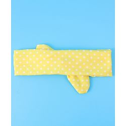 Babyhug Headbands with Bow Applique & Polka Dots Print Free Size Pack of 3 - White & Yellow