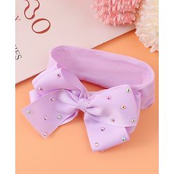 Babyhug Headband With Bow Applique  - Purple