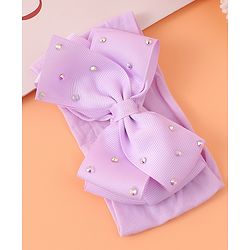Babyhug Headband With Bow Applique  - Purple
