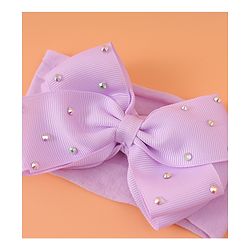Babyhug Headband With Bow Applique  - Purple