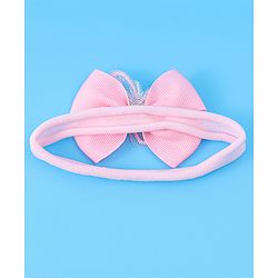 Babyhug Headbands With Bow Applique Pack of 3 - Pink White & Purple
