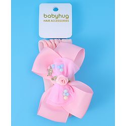 Babyhug Headband With Bow Applique - Pink